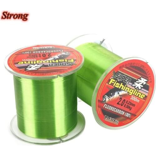 100/200/300/500M Nylon Fishing Line Fluorocarbon Coated Monofilament Fishing Leader Line Carp Strong Tough Fishine