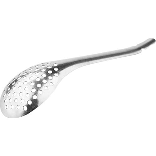 New Stainless Steel 56 Holes Caviar Spoon Useful Kitchen Cooking Gadgets Colander Egg Yolk