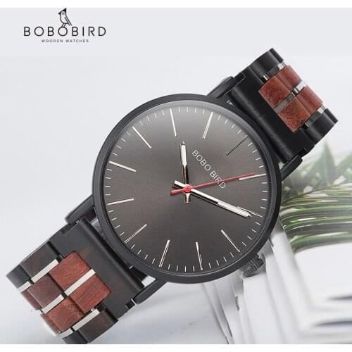 Relogio masculino BOBO BIRD Men Watch Casual Fashion Wood Watches Quartz Wrist Wooden Timepieces Gifts Dropshipping
