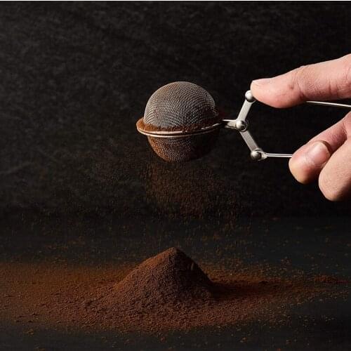 Shaker Duster Sets Handle Shaker Duster Ball Tea Strainer with Handle Mini Whisk for Meringue Powder Sugar Flour Spices