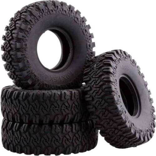 1.9 114mm Crawler Tire set for 1/10 RC Rock Crawler Axial SCX10 D90 4pcs