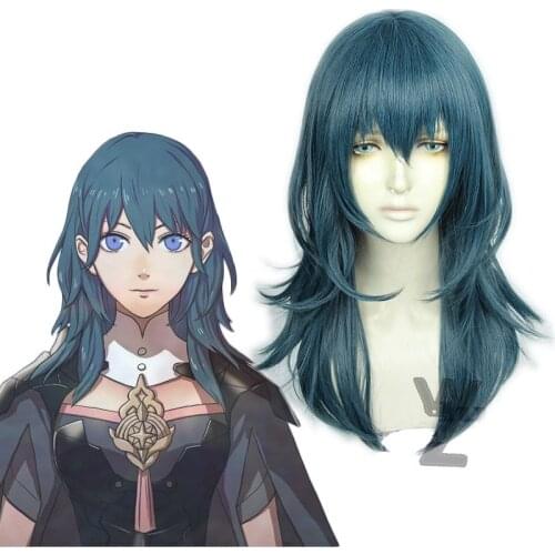 Newest Byleth Beres Cosplay Wig Fire Emblem Three Houses Cosplay Costume Accessory Halloween Wig High Quality Synthetic Hair