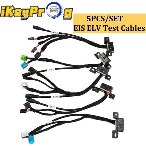 New EIS ELV Test Cables Locks Platform Test Line Works Together with VVDI MB BGA TOOL and CGDI Prog MB (5pcs/set) for Mer-cedes