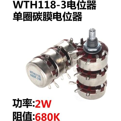 New WTH118 2W 680K WTH(118) 3 layer dual Potentiometer triple potentiometer