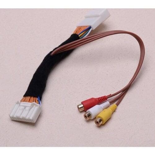 New Car AV Video Audio Cable 20cm Fit For Toyota Touch 2 And Entune OEM Monitors Head Units