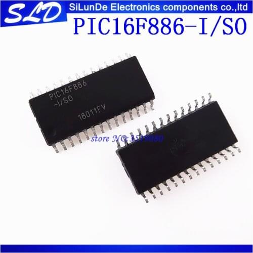 PIC16F886 PIC16F886-I/SO SOP-28 new and Original in stock 10pcs/lot Free Shipping