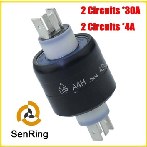 Rotary joint/ mercury slip ring A4H 2 wires 30A and 2 wires 4A