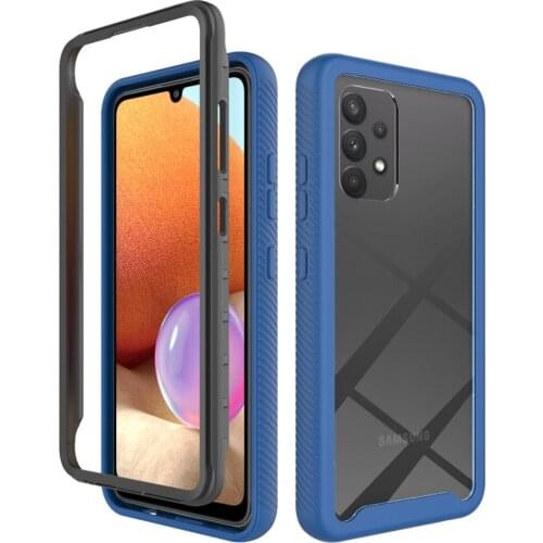 Transparent Acrylic PC Cover TPU Frame Non-slip Bumper Fundas For Samsung Galaxy A32 4G 5G Case Coque Shockproof Shell