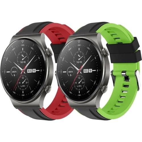 22mm 20mm GT2 Pro Silicon Strap For Huawei Watch GT2e / GT2 46MM Honor Magic 2 ES Smart Band Bracelet Stainless Straps For GT 2e