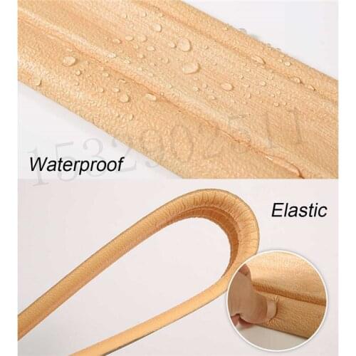 3D Self Adhesive Bedroom Waistline PE Foam DIY Easy Apply Wall Sticker Border Top Corner Line Embossing Living Room Home Decor