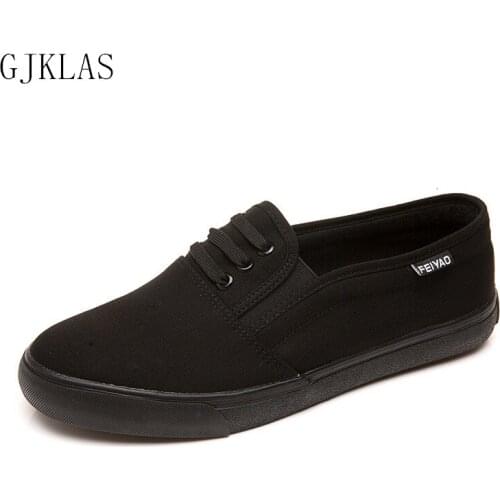 Unisex Loafers Canvas Shoes Woman Sneakers Weightlight Black White Flat Shoes Women Casual Comfy Shoes Fashion Canvas for Ladies