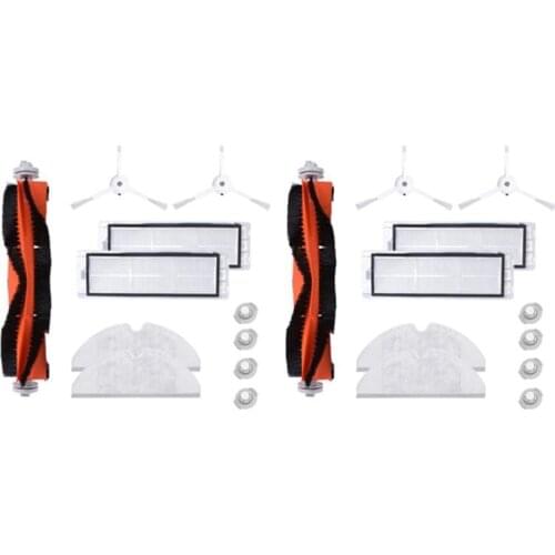 1 Set HEPA Filter Side Brush Roll Brush Mop Cloth for Xiaomi 1S Robot S50 S51 S55 S5 S6 Vacuum Cleaners Parts