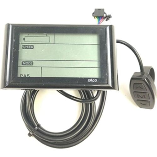 Electric Bicycle LCD-S900 Display 36V 48V Electric Bike Intelligent Control Panel SM with Light Plug Accessories