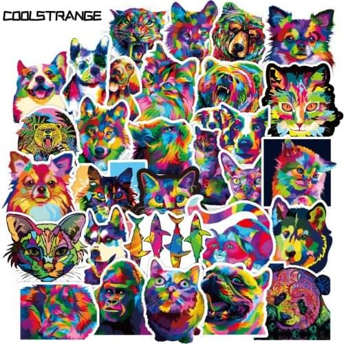 10/30/50Pcs Colorful Animals Cartoon Graffiti Stickers For Laptop Skateboard Luggage Refrigerator Notebook Guitar Phone