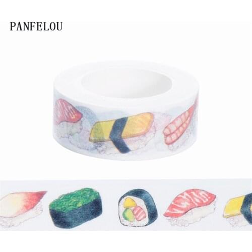 10M*15mm Seaweed sushi stickers Washi Masking tape Quality good price HOT sell DIY Scrapbook Embellishments Decoration