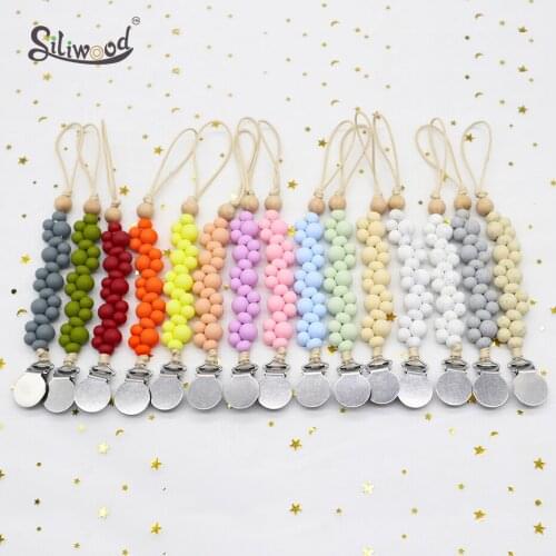 10pc Baby Pacifier Clips Chain Silicone Pacifier Holder Nipple Soother Attachment Dummy Clip Baby Teething Toys Newborn Gifts