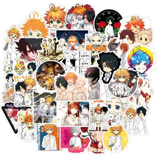 10/30/50pcs/pack Japanese anime The Promised Neverland Stickers For Refrigerator Car DIY Gift Box Bicycle Guitar Decal Notebook