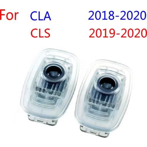 2X For Mercedes benz CLA C118 W118 CLS C257 W257 AMG CLA200 CLS300 CLA250 2018 2019 2020 Led Car Door Light Logo Ghost Projector