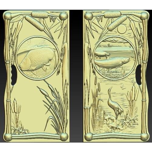 Fish STL 3d Model for CNC Router 3D Printer Artcam Aspire Bas Relief