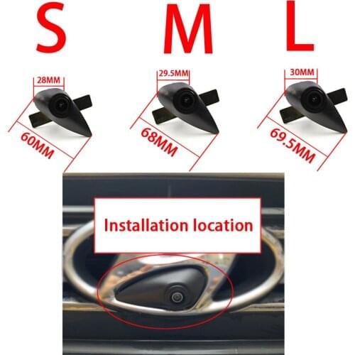 GreenYi 3 Sizes Car Front View Camera For Hyundai Series Firm installation HD Camera high quality Waterproof Night vision CCD