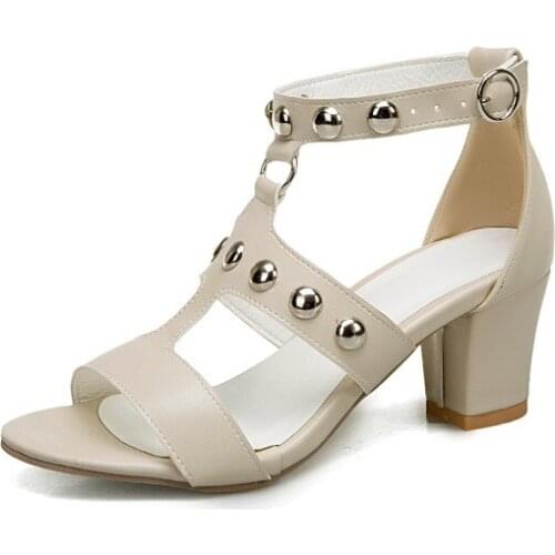 Big Size Personalized decorative high-heeled sandals high heels sandals women shoes woman summer ladies