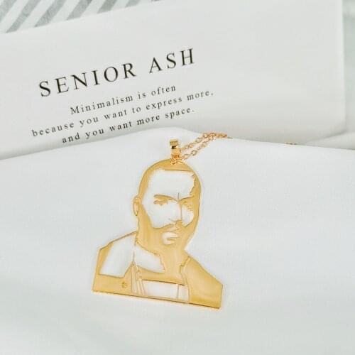 DUOYING Custom Engrave Photo Necklace Personalized Gold Carved Image Pendant Stainless Steel Custom Necklace For Friend Gift