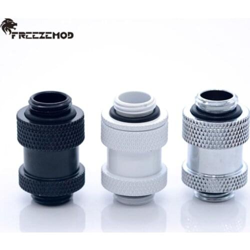 FREEZEMOD 22-31mm Double Male Adapter Male-Male Extension 22mm 31mm Extender Fitting G1/4 Thread Graphics Water Cooler Modding