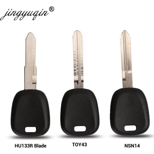 Jingyuqin 10pcs/lot Transponder Key Shell For Suzuki Swift Liana Vitara (can install chip) Car Key Case TOY43 HU133R NSN14