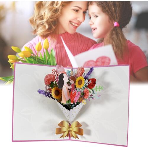 Beautiful 3D Pops Up Mom Greeting Card Mothers Day and Birthday Thanks Greeting Card for Mom Mother C1