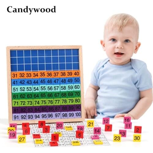 Montessori Materials Educational Toys for Children 1-100 Digital Board Business Montessori Educational Kids Wooden Toys