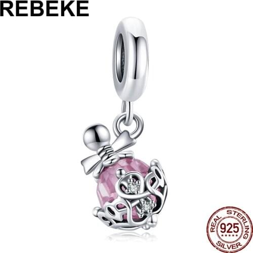 Original 100% 925 Sterling Silver Perfume Bottle Pendant Charm Fit Bracelet & Necklace Making Bead DIY Fashion Jewelry for Women