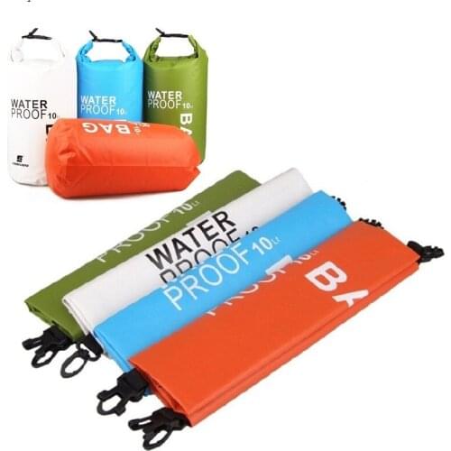 Camping hiking PVC waterbag waterproof bag Camping Dry Bag Outdoor Traveling Ultralight Rafting Bag drift bag waterproof box 10L