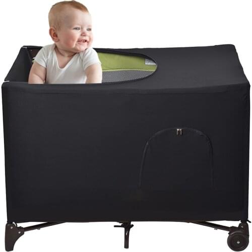 Baby Bed Cover Breathable Blackout Portable Crib Shade Sunshade High Quality Washable Summer Baby Care Indoors Crib 25x20x5cm