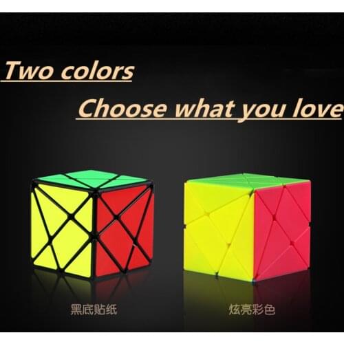 Qiyi 3x3x3 Axis Strange-shape Black Magic Cube Educational Games For Kids Speed Smooth Stickerless 3x3 Puzzle Cubo Magico