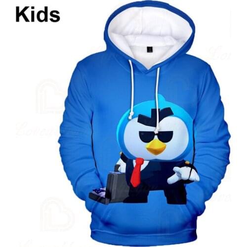 3D Printed Hoodie Boys Girls Spike Bo and Star,Cartoon Tops Baby Clothes Shelly 8 To 19 Years Kids Jacket Shooter Game Leon
