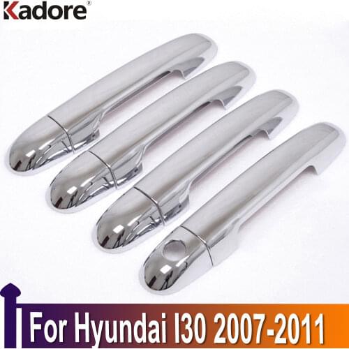 Exterior Accessories For Hyundai I30 2007 2008 2009 2010 2011 ABS Chrome Door Handle Cover Trim Car styling Sticker