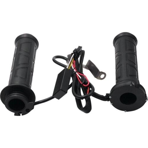 1 Pair Electric Motorcycle Hot Grip Motorbike Heating Handlebar Cover Universal 7/8" moto Heated Warm Grips Handle Cover Winter