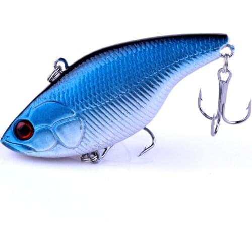 1PCS Winter Fishing Lures 7cm 18.6g Hard Bait Sinking VIB with Lead Inside Lead Fish Fishing Tackle Wobbler Lure