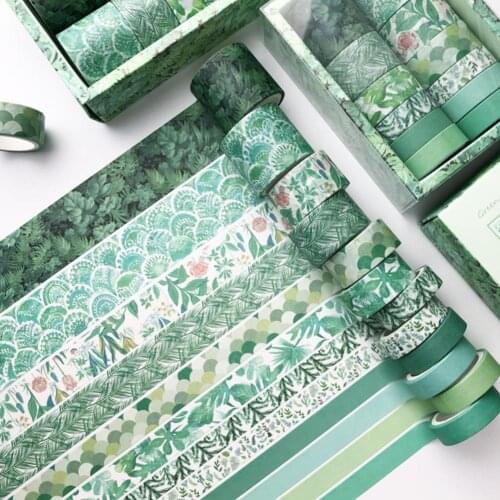 12pcs/box Van Gogh Impression Washi Tape DIY Scrapbooking Sticker Label Vintage Masking Tape School Office Supply