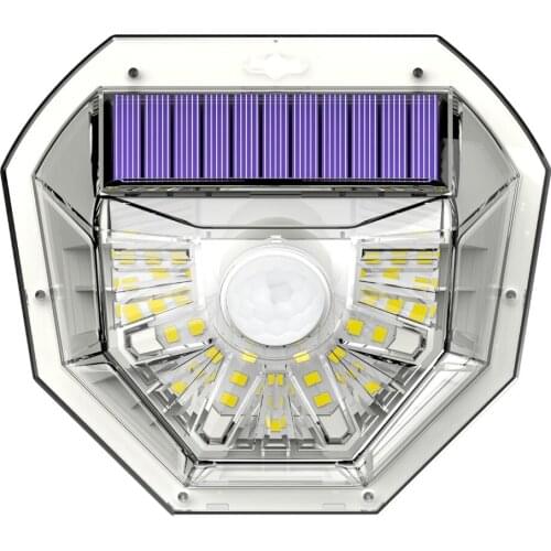 1200mAh 40LED Solar Transparent Garden Decorative Small Wall Light Waterproof Outdoor Solar Lamps Street Lights