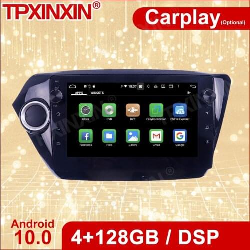 Wireless Carplay 2 Din Car Android Stereo Receiver For Kia K2 RIO 2010 2011 2012 2013 2014 2015 2016 2017 Radio Audio Head Unit