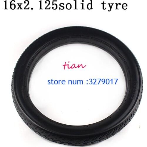 Free Shipping 16x2.125 inches Solid Tire for Bicycle Anti Stab 16*2.125 Riding MTB Road Bike Tyre