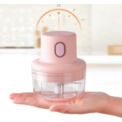 Wireless Electric Garlic Press Mini Meat Grinder Juicer Household Fruit Vegetable Chopper Mixer Food Processor Kitchen Tools ZM