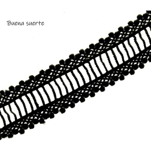 Buena suerte 2Y Embroidered Milk Silk Lace Ribbon Sewing Applique Lace Trims Tape Wedding Party Decor Craft Width 4cm TM009