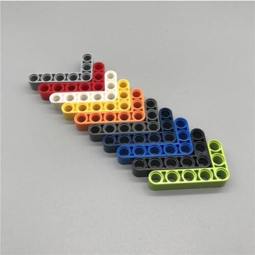 30Pcs/Lot TECHNIIC PARTS Beam 3 x 5 L-Shape Thick for Cross shaft Compatible with 32526 Bricks Model Building Blocks DIY Toys le