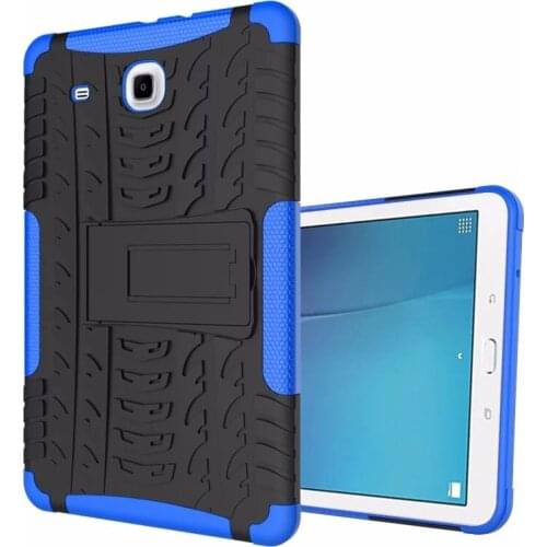 For Samsung Galaxy Tab E 9.6 T560 T561 Case child Heavy Duty Impact Hybrid Armor Kickstand Hard Cover with Stand Function