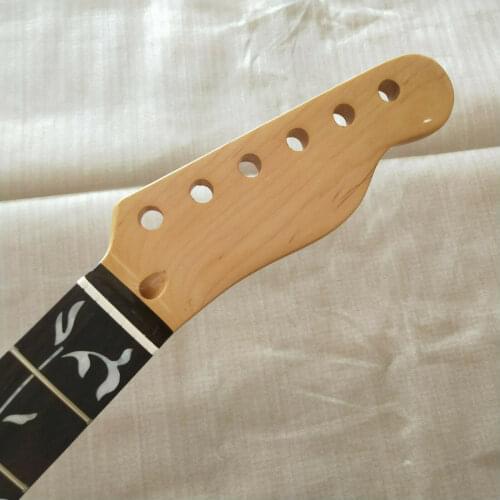 New Maple Electric Guitar neck 22 frets Rosewood Fretboard Vine Inlay parts gloss