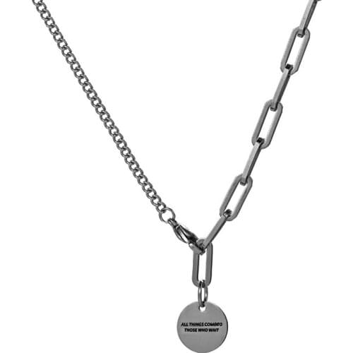 Personalized Name Initial Necklaces Stainless Steel Custom Pendant Necklace Women Chocker Collier Femme Girls Gift