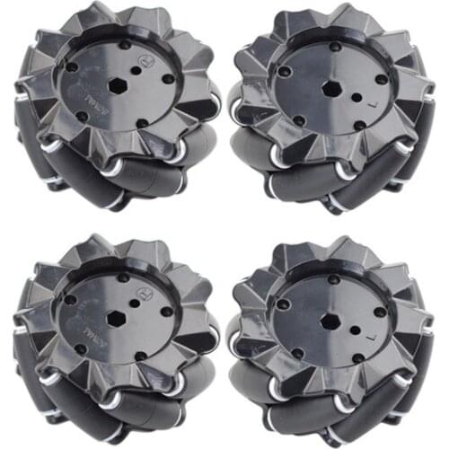 80mm Omni Mecanum Wheel with 4/6mm TT Hubs for Arduino Raspberry Pi DIY STEM Robot Car Chassis Toy Parts