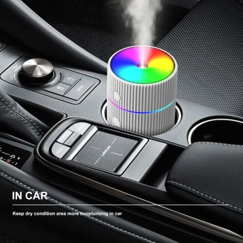 Mini USB Car Air Humidifier Portable Air Freshener With LED Night Light 2 Modes Oil Diffuser For Car Air Purifiers Accessories